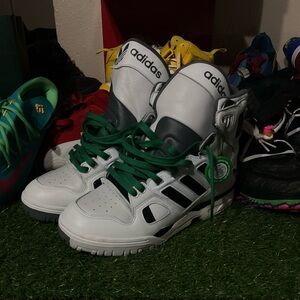 Adidas  High-Top Sneakers - White and Black